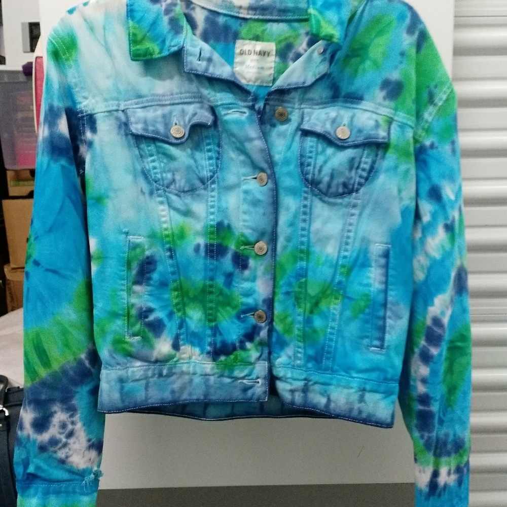 Custom Tie Dye Denim Jacket